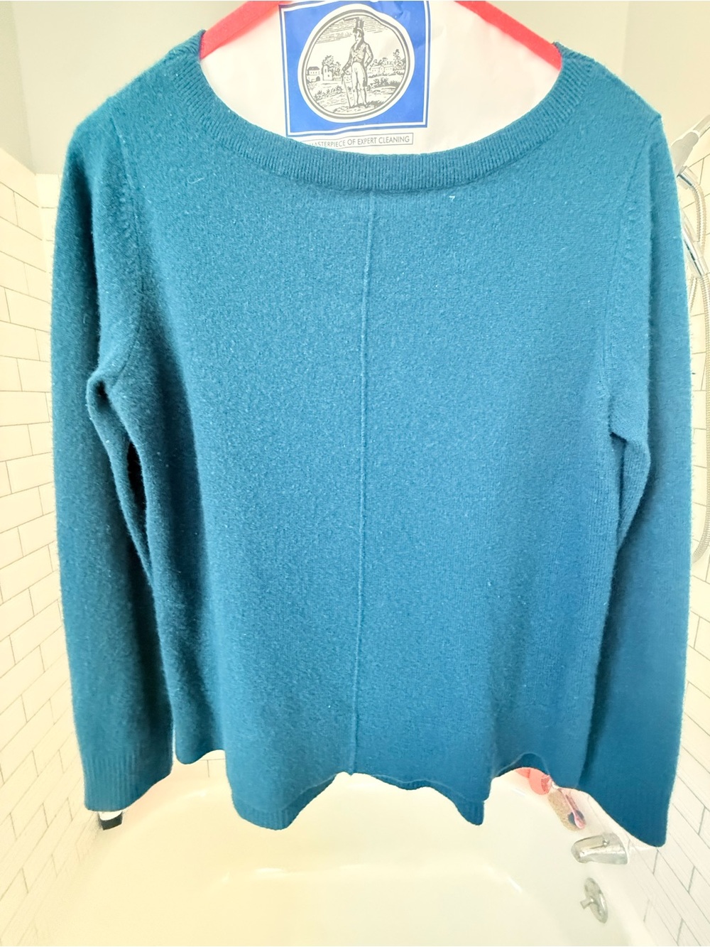 Vintage Women’s Blue Cashmere Crewneck Sweater